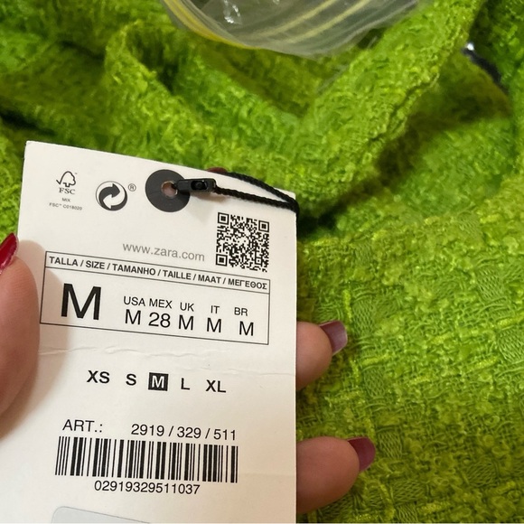 Zara Textured Short Pinafore Dress Bloggers Fav - Picture 7 of 7